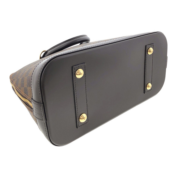 Louis Vuitton Alma PM Damier Ebene Brown Canvas Leather Handbag - Picture 3 of 7